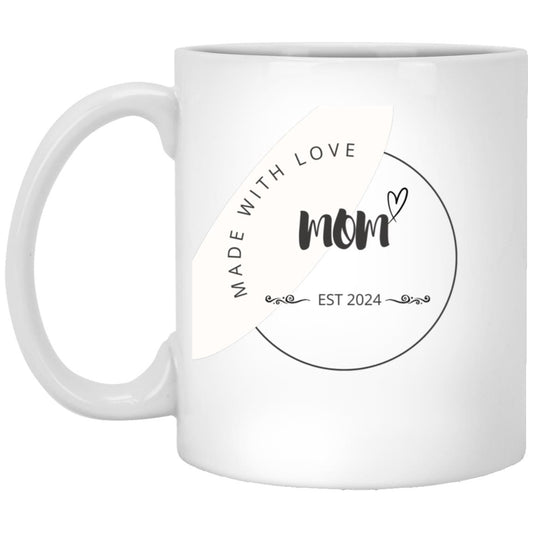 Made with love - Coffee Mug for mom - Reddogshirt