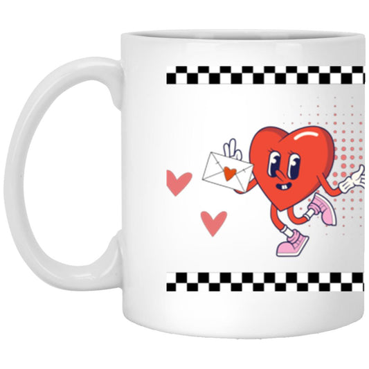 Red and Pink Playful Illustrated Retro Character Personal Acrylic Tumbler To my Best Mom - coffee mug - Reddogshirt