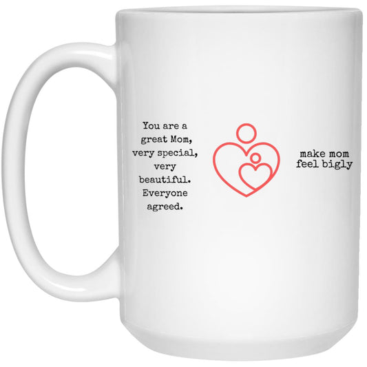 To my great mom - coffee mug - Reddogshirt