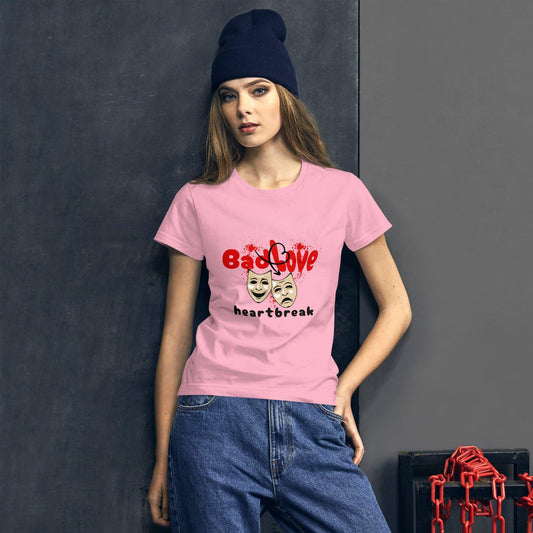 Women Silly Love T shirt, It says "Bad Love Heartbreak" Shirt Perfect Shirt for Valentine - Reddogshirt